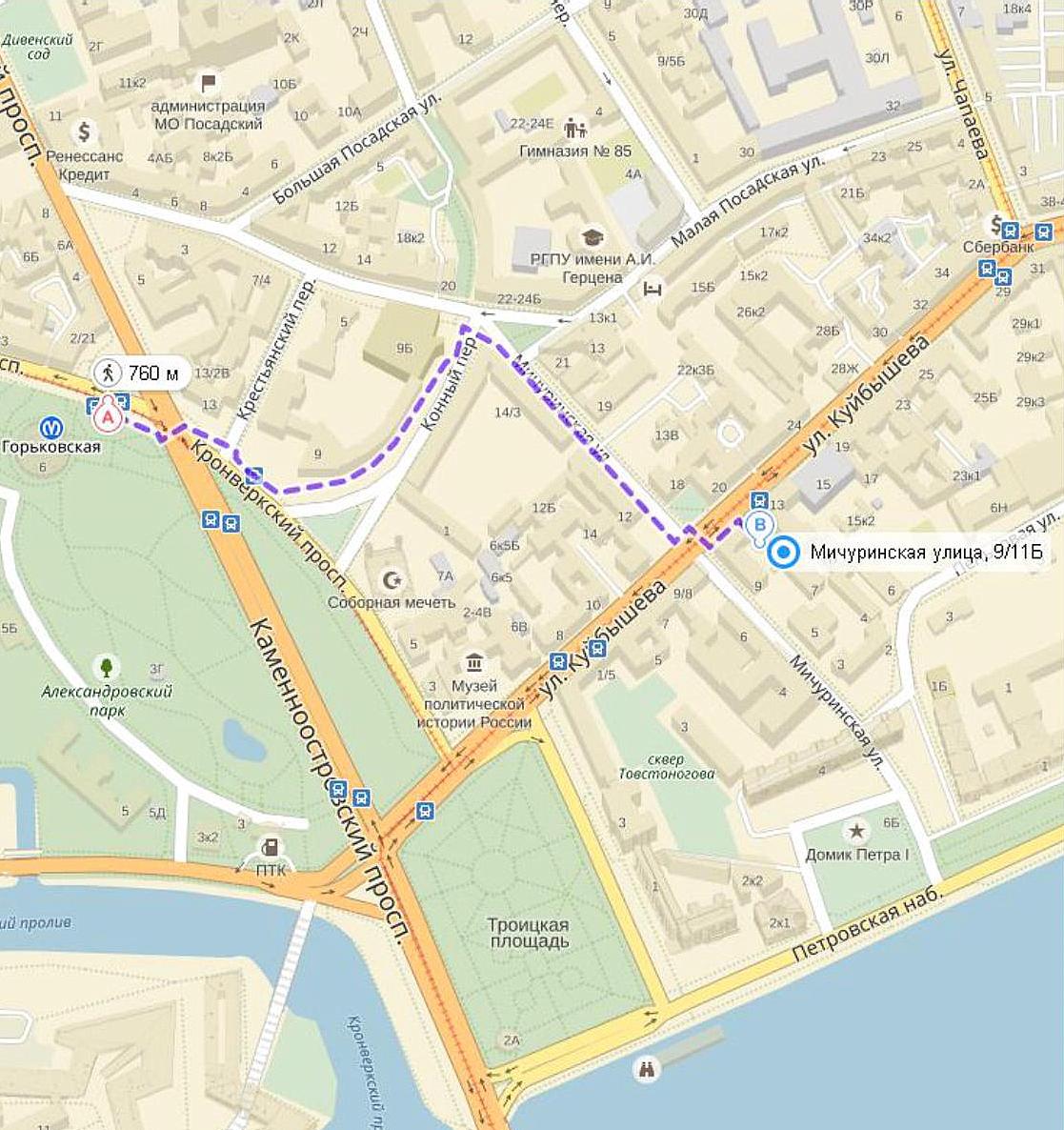 Petr map
