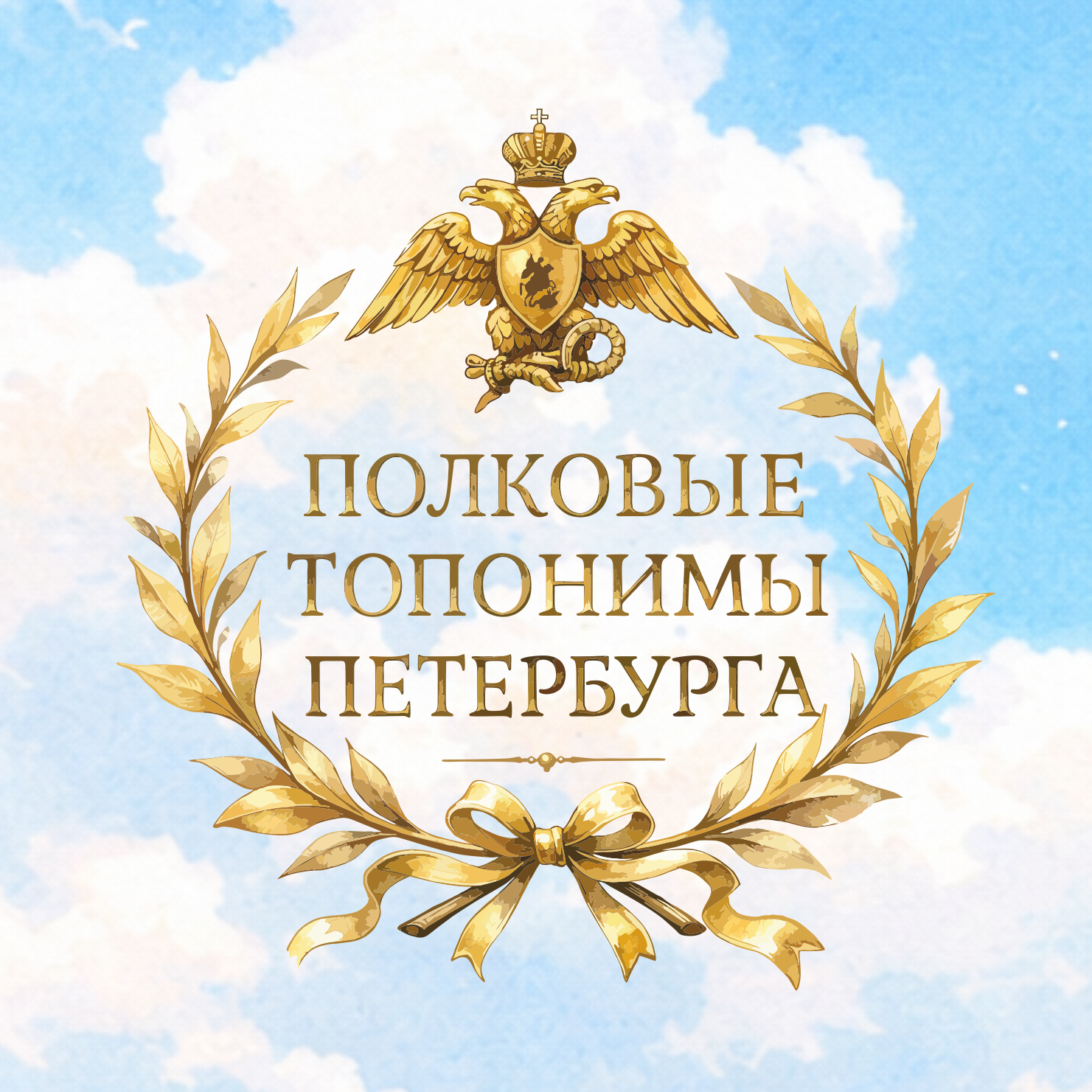 Эмблема на фоне неба