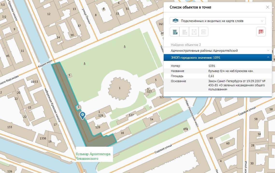 бульвар Архитектора Чевакинского