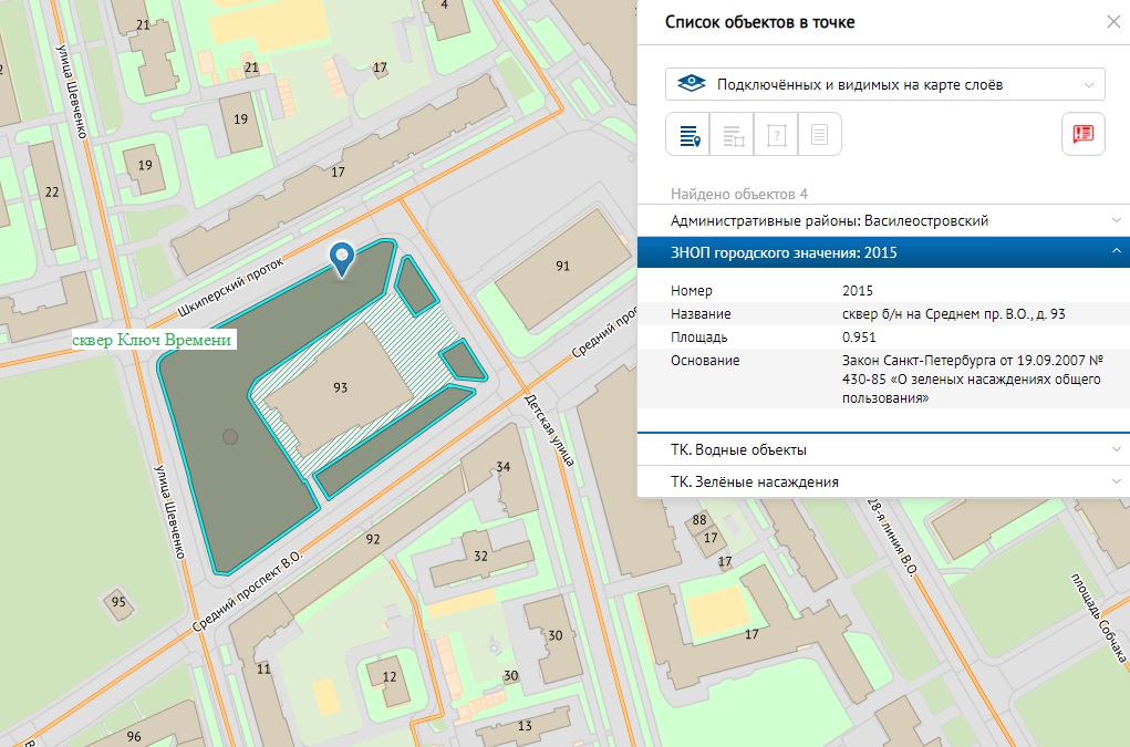 сквер Ключ Времени
